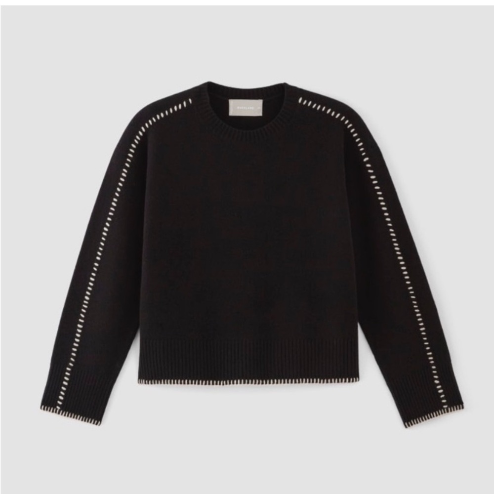 Everlane contrast stitch sweater